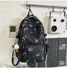 Schoolbag new Korean version ins bear printed schoolbag female high-value junior and high school students multi-compartment college style backpack