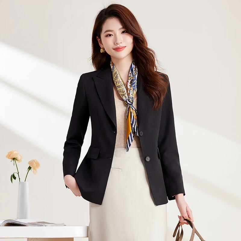 

Женский классический блейзер Tluoman без складок с двойной пуговицей 4XL