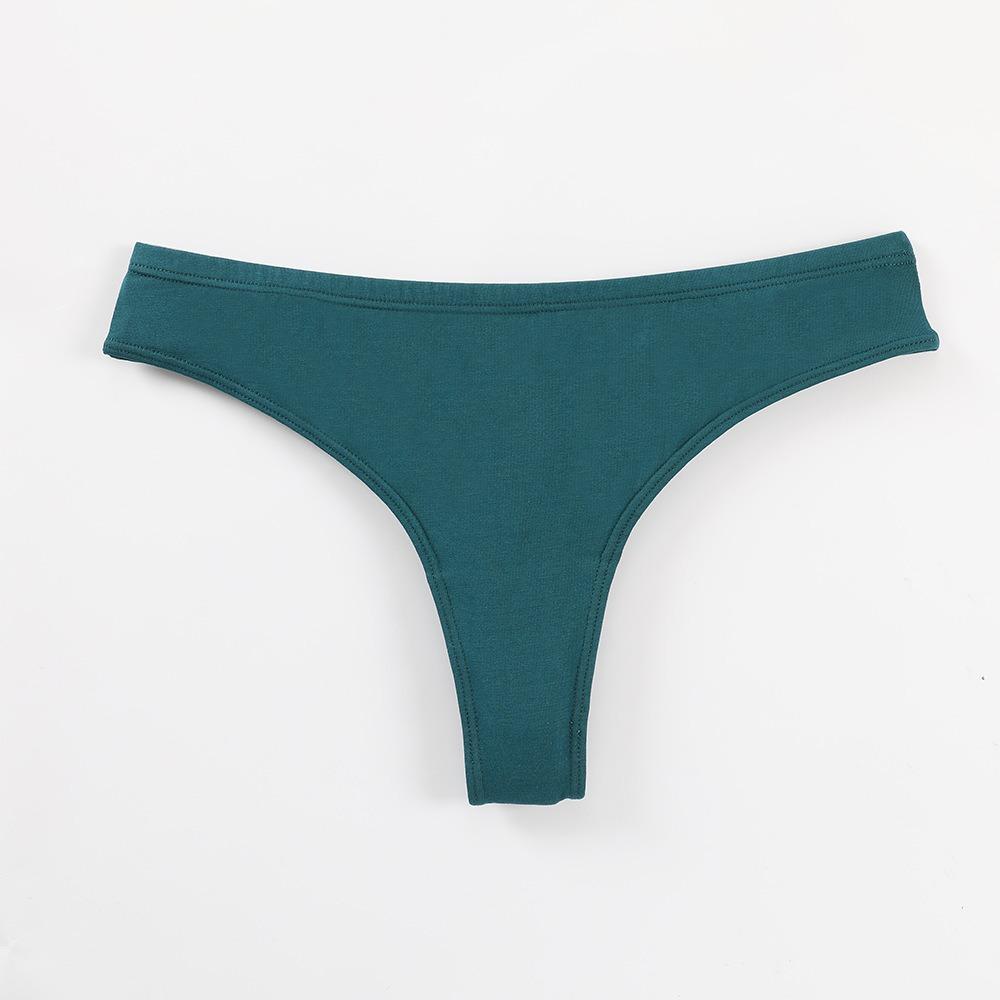 Women's Sensual Brazilian Briefs Low-Rise Solid-Colour Invisible Thong Form-Fitting for a Flattering Silhouette