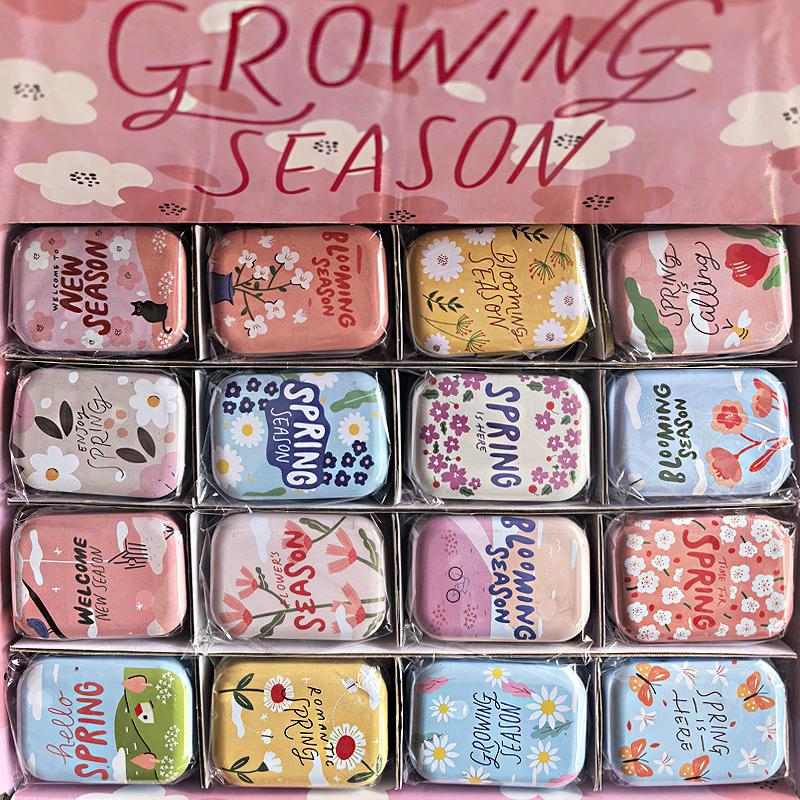 

WTEMPO Vintage Floral Mini Iron Storage Boxes Jewelry Small Gift Tins Suitable for Wedding Christmas Small Gifts Guest Gifts and Reception Decorations 32pcs