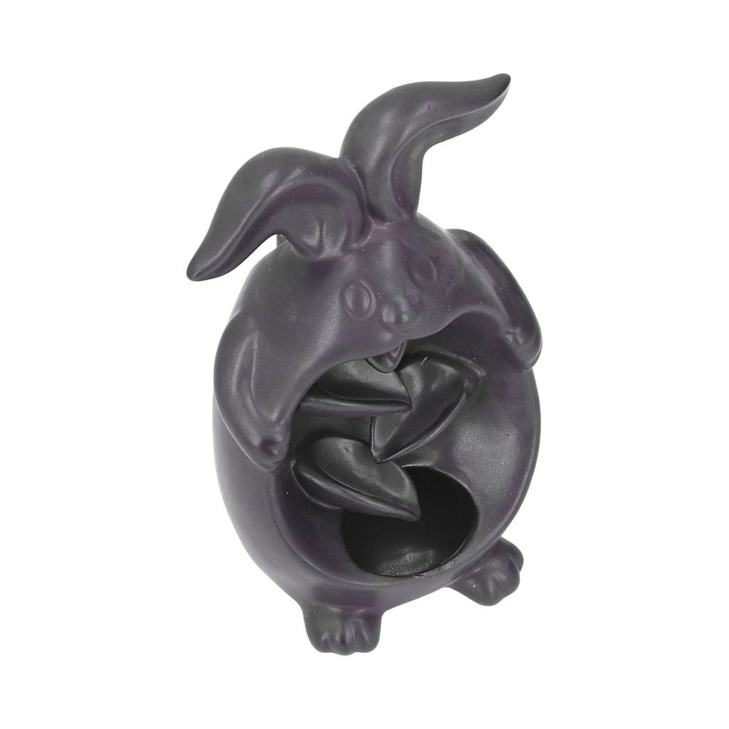 Brûleur d'encens Forme de lapin Exquis Magnifique Cascade à Refoulement Brûleur d'arômes Décoration Ornement