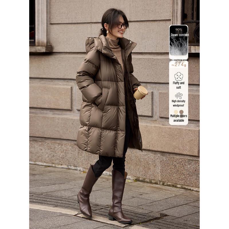 

XWI Melard Women s Mid-length Hooded Down Jacket M