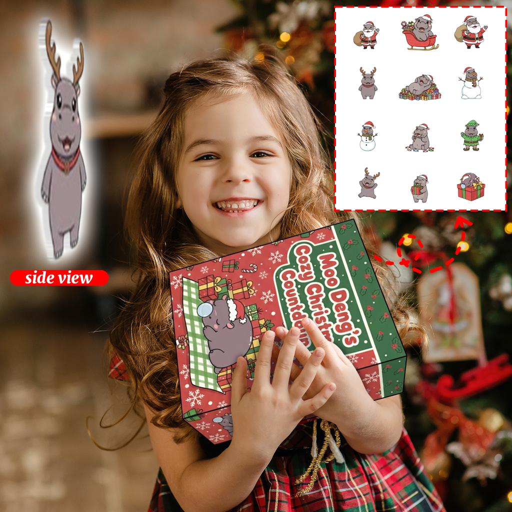 2D Plane Box 24 Double-sided Printing Pendants Advent Calendar Christmas Tree Pendants