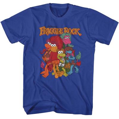 Fraggle Rock Jim Henson 80's Puppeteer Lovely Fraggle Group Hugs Men's T Shirt