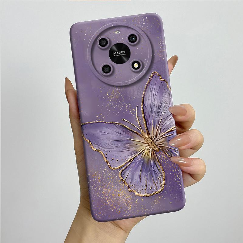 For Honor X9 4G 5G / Magic 4 Lite 4G 5G Phone Case ANY-NX1 LX1 LX2 LX3 Soft Silicone Sweet Painted Cover Cute Printed Casing