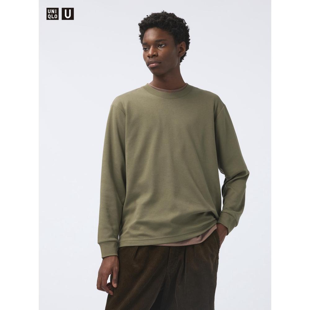 Uniqlo Airism Cotton Crewneck Tee  Long Sleeve 