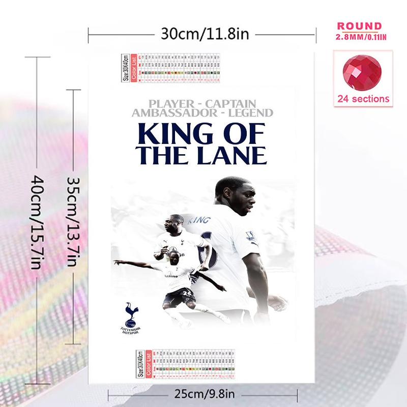 Tottenham team 100% Round Full Drill 5D DIY Diamond Painting Embroidery Cross Stitch Rhinestone Décor