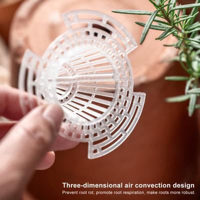 10 Pezzi Rete Inferiore per Vaso di Fiori Rete Affusolata ad Ala Fissa Verticale Rete per Foro Inferiore Vaso di Fiori Guarnizione Rete Forniture da Giardino