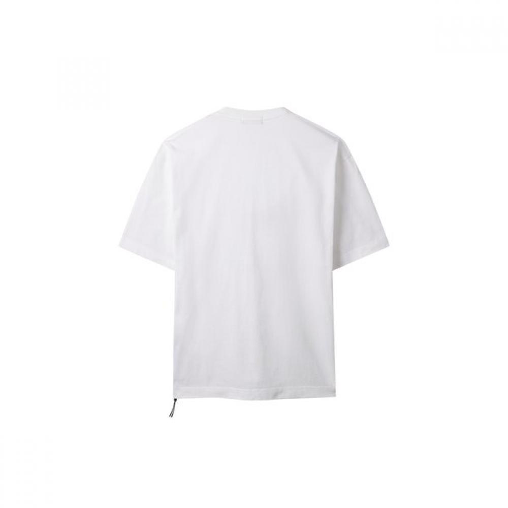 Customellow Weißes Basic Halbarm-T-Shirt cqTam25411whx