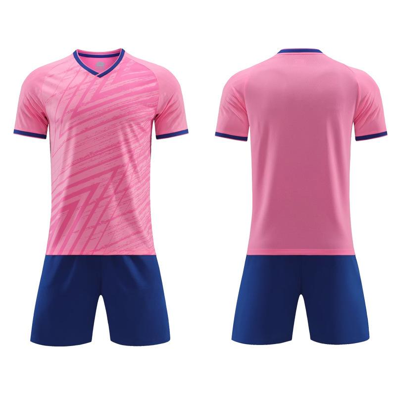Soccer Uniform Set Training Camp Team Uniform Adult Children Short-Sleeved Soccer Uniform Can Absorb Sweat And Breathe
