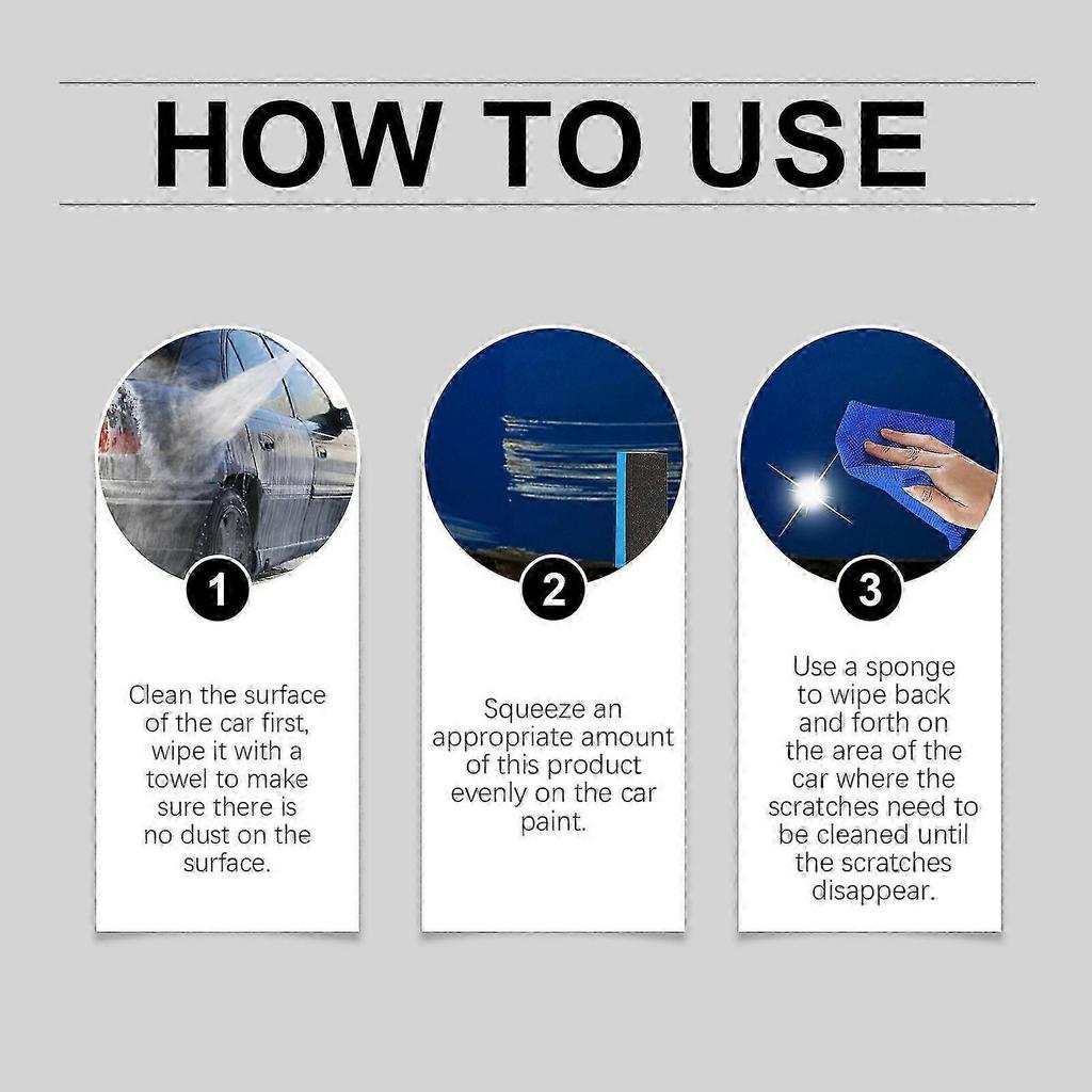 Car Scratch Repair Cream - Quick & Easy Decontamination, Polishing & Protective Layer for Minor Scratches - Restores Shine & Safeguards Your Vehicle