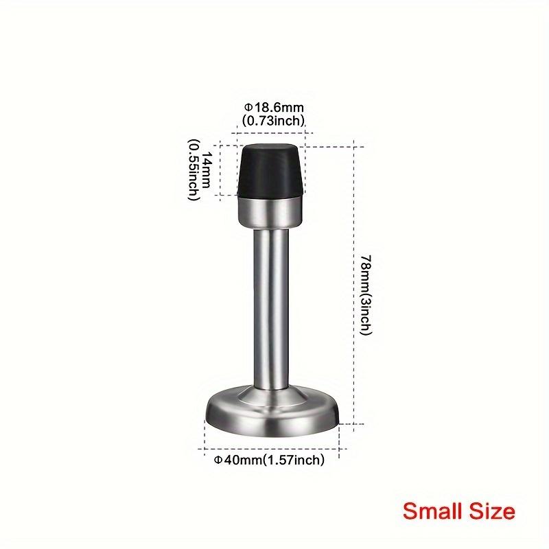 

Door Stands Wall-mounted, sound-absorbing with screws - for furniture decoration, silver tone 1Pc