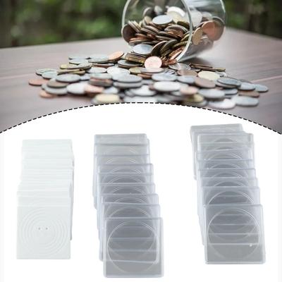 20PCS 40mm Coin Capsule Holder Adjustable Organizer Storage Box for Collector Display Case Medal Collection Display