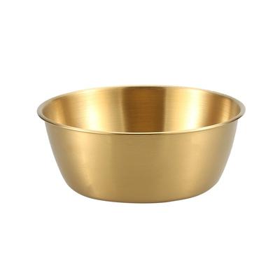 Gold Edelstahl Obst Salat Schüsseln Suppe Reis Nudel Ramen Schüssel Küche Geschirr Utensilien Lebensmittel Container Mischen Schüsseln