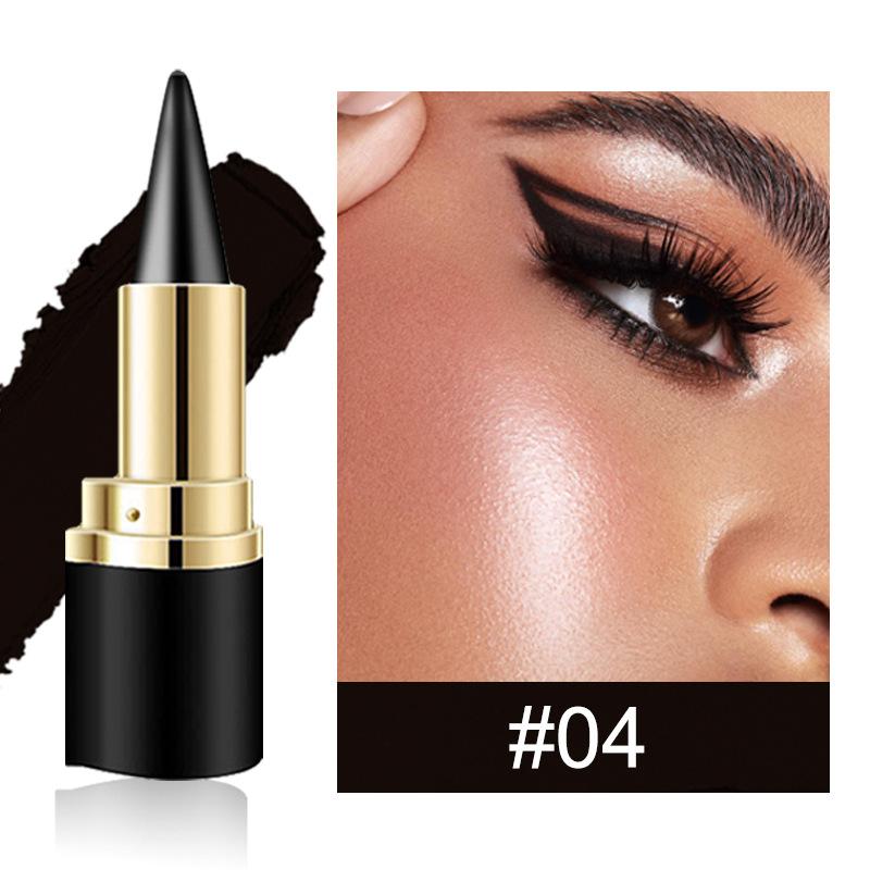 Glatter Gel-Eyeliner-Stift Wasserdicht Silber Schwarz Hohe Pigmentierung Wischfest Eyeliner-Stift Mehrfach verwendbar Lidschatten Make-up Kosmetik