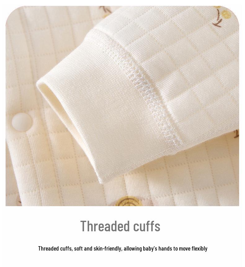 Quilted Baby Jumpsuit: Warm Winter Romper & Thicken Air Cotton Pajamas