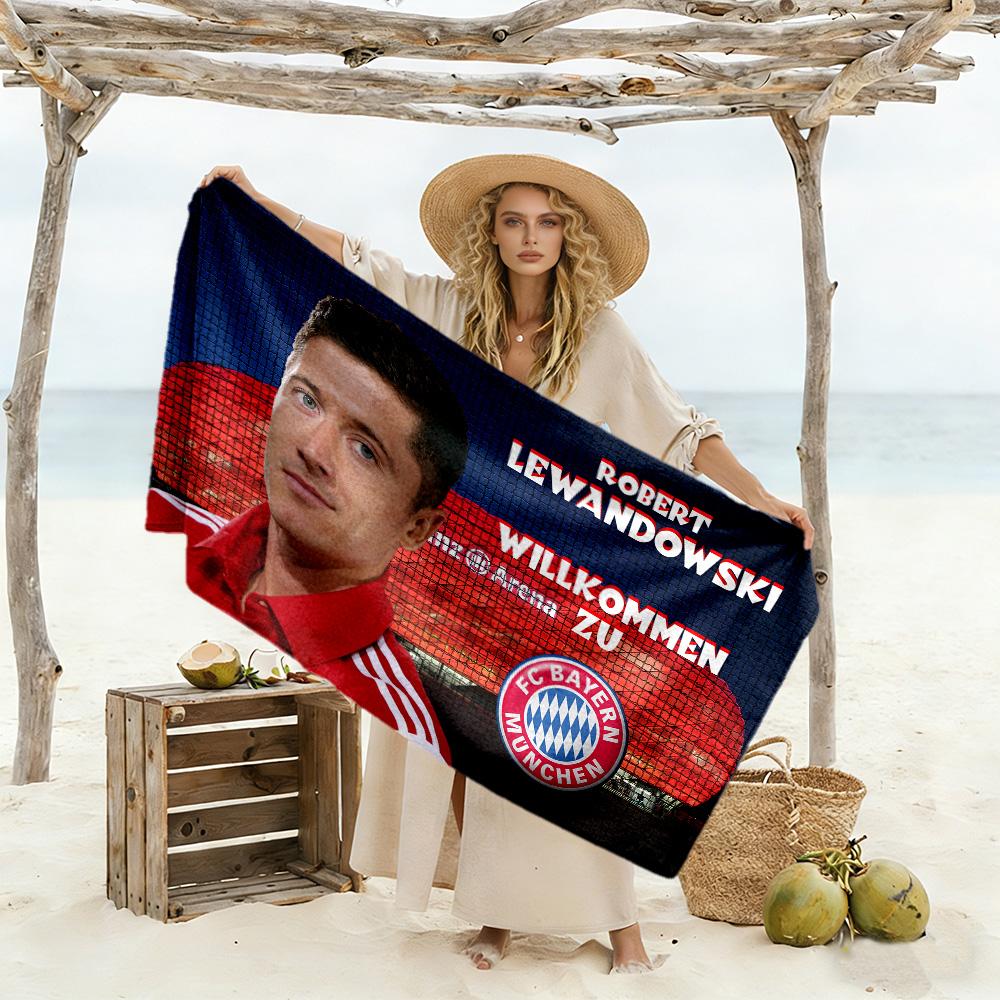 Polish Football Celebration Beach Towel High Absorbency & Quick-Dry Comfortable Lightweight