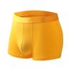 Antibacterial Solid Color Modal Mid Waist Men Boxer Brief Underwear