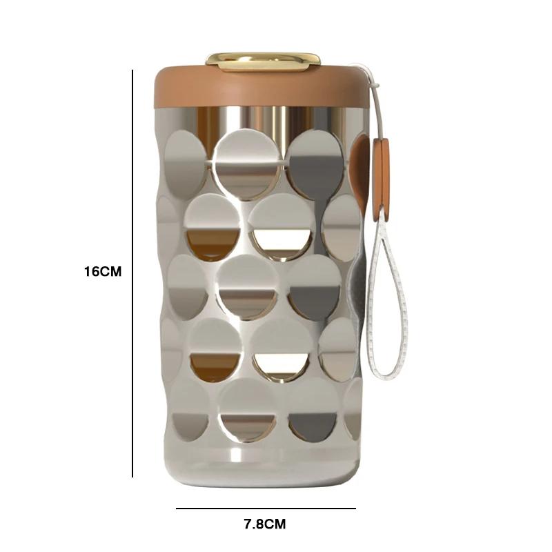 410 ml termoska Teplota displeje 316 Nerezový vakuový šálek Kancelářský šálek na kávu Obchodní přenosný termohrnek