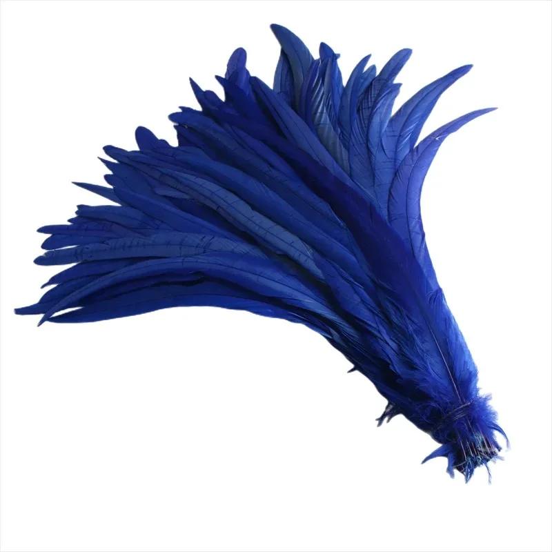 100Pcs/Lot All Sizes Colored Rooster Feathers for Crafts Fly Tying Materials Long Pheasant Carnival Wedding Decoration