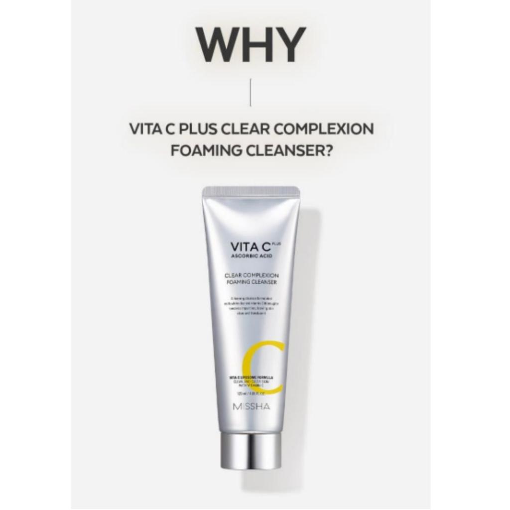 [Missha] Vita C Clear Complextion Foaming Cleanser 120ml