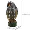 Decoy Pest  Owl Garden Repellent Bird Solar Powered Owl Hunting Decoy Bird Scarer Deterrent Pest Control Garden Decor