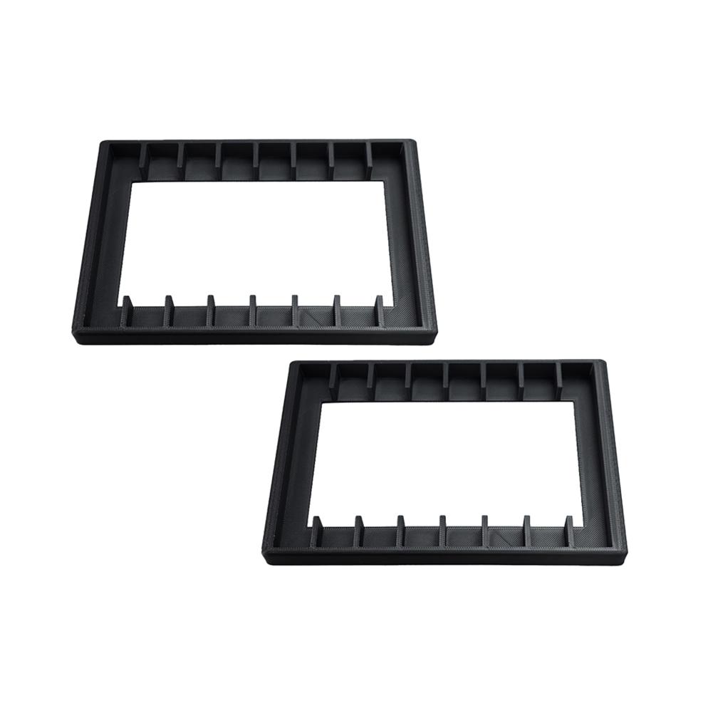 1/2 Pcs Cassette Tape Organizer Rack - 16 Slots For Easy Storage Black Plastic Display Stands Storage Box