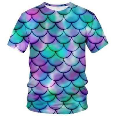 Funny Fish Scale Pattern 3D Print Tshirt Men And Women Summer Fashion Personality O Neck Short Sleeve T Shirt