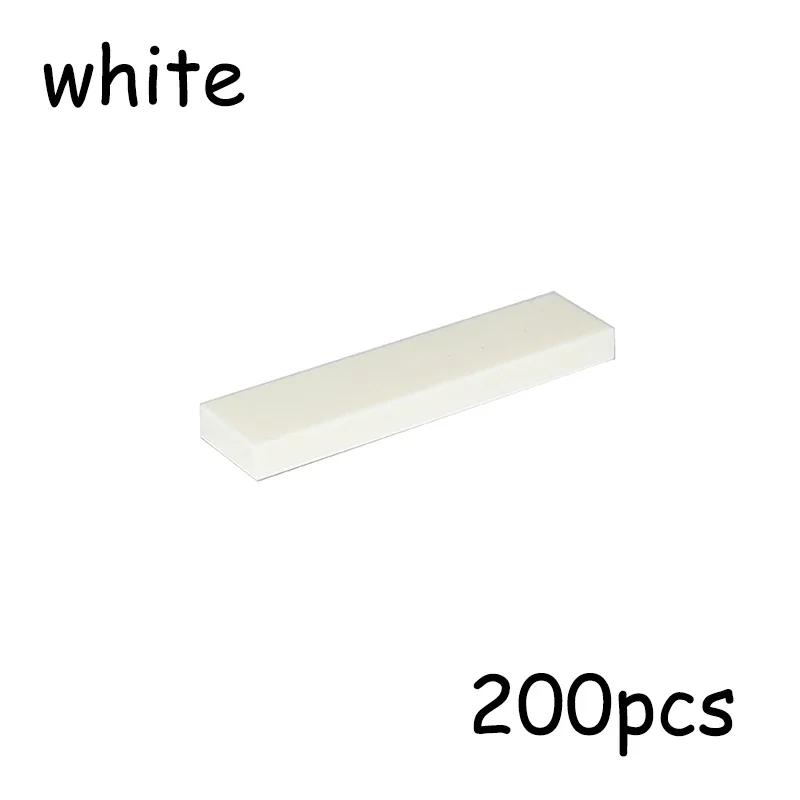 Non-Toxic 200Pcs Size 1X4 Bricks Flat Tile Moc Assemble Particles 2431 Smooth 1*4 Building Blocks Diy Educational Creative Toy For Kids