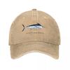 Atlantic Blue Marlin Scientific Illustration Watercolor Fish Ocean Fish Billfish Baseball Cap Cosplay Golf F Unisex Womens