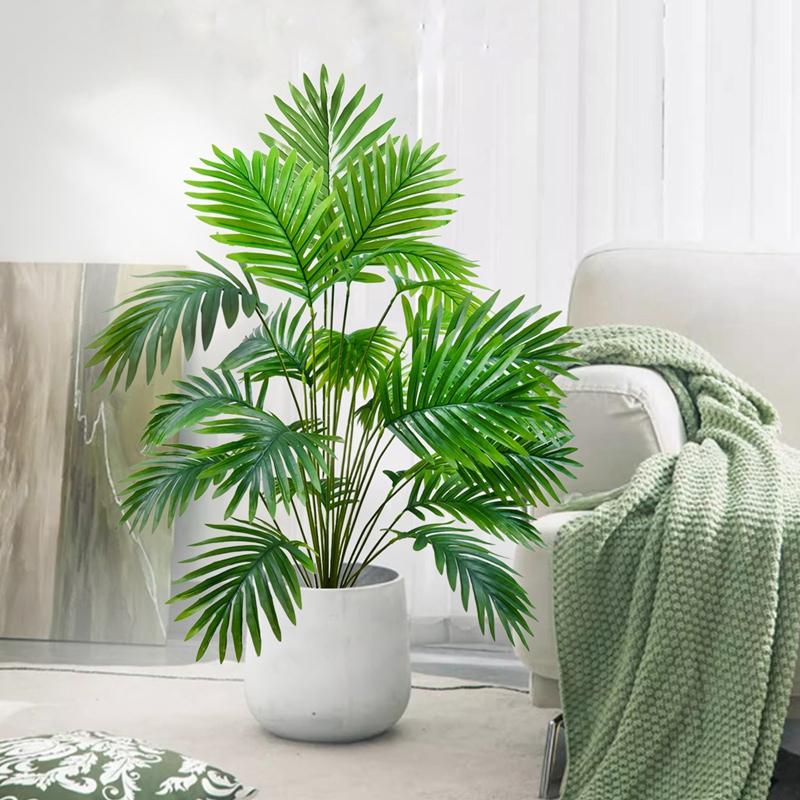 Artificial Areca Palm Golden Cane Palm Butterfly Palm Decoration Fake Banana Leaves Plant Home Decoration Wedding Decor
