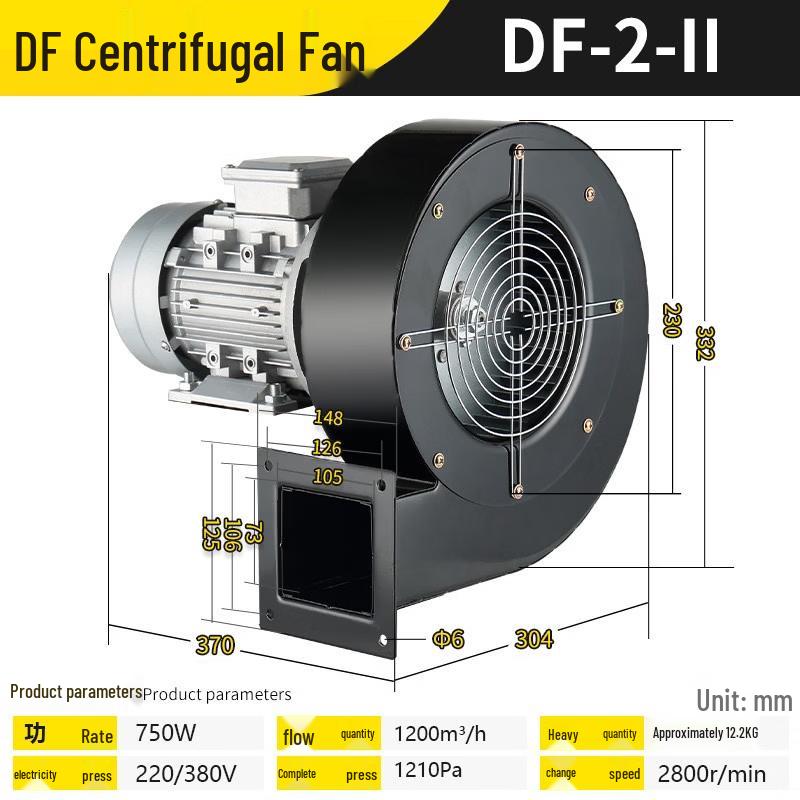 Aokewen DF Series 750W Industrial Centrifugal Fan