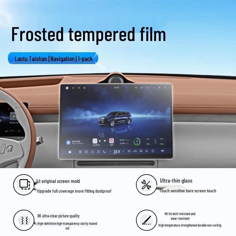 Tempered Film for Lantu Tianshan Center Console & Navigation Screens - Interior Protection for 26 Models