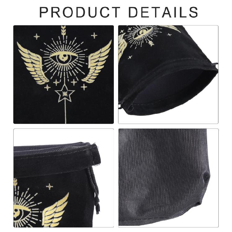Storage Bag Board Game Cards Drawstring Package Witch Divination Crystal Packing Pouches Gift Bag Tarot Carrying Pouch
