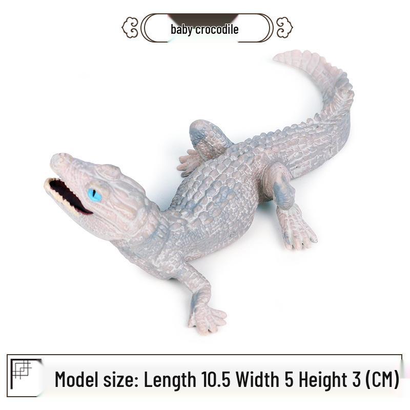 Crocodile Animal Model Toy: Caiman, Gharial, Nile Crocodile, Wild Boar, Deinosuchus - Kids' Educational Ornament