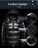Men's Trendy Shiny Down Jacket - New Style Thickened Short Coat