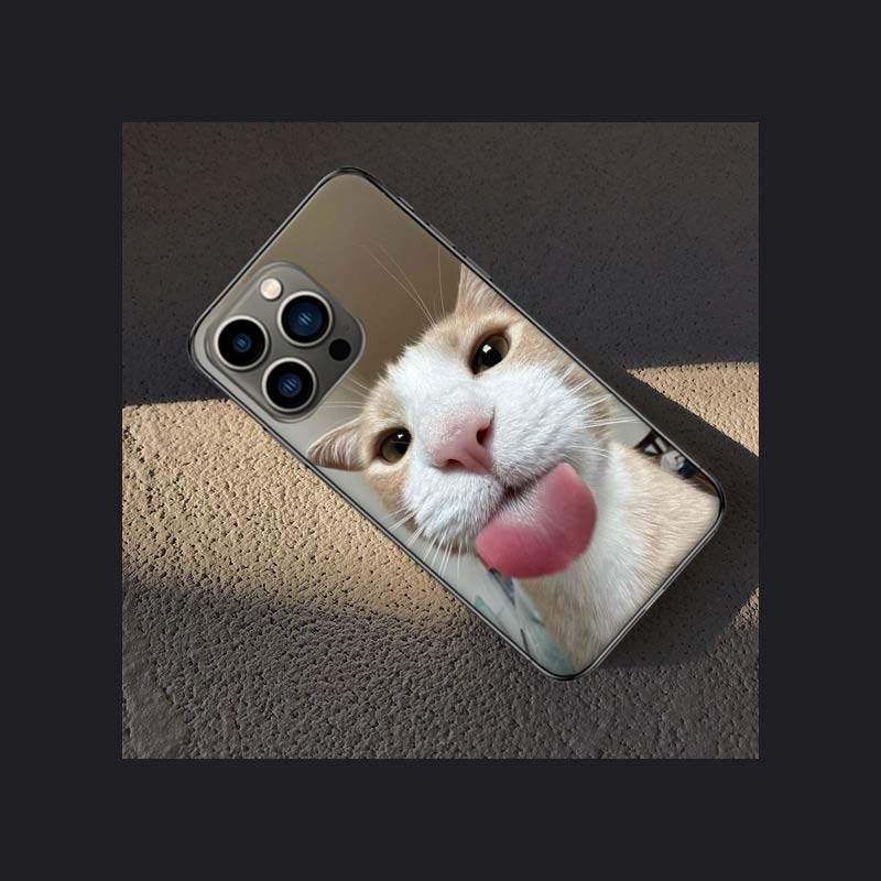 Pet Cat Funny Memes Phone Case For Apple Iphone 16E 16 Pro Max 15 Plus Soft 13 12 Mini Cover 11 14 Pro Max Capa 8 7 SE Shell Coq