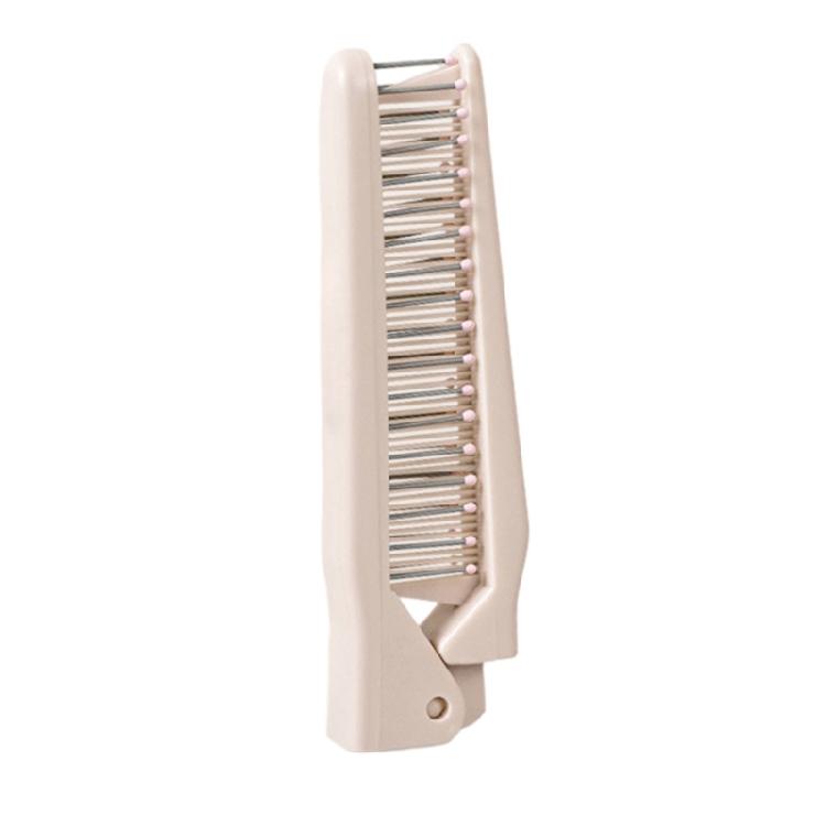 Folding Hair Comb Travel Hair Straightening Comb Portable Double Headed Comb
