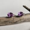 Silver Earrings with Alexandrite 11.793ct, Cubic Zirconia (2187585)