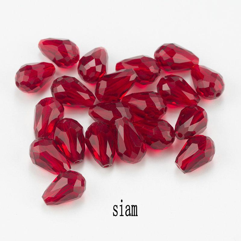6X8MM Best Sell Crystal Tear Drop Shape Beads Glass Beads