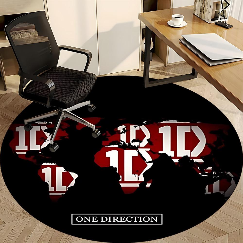 1pc ONE DIRECTION Chair Carpet for Office Non Slip, Lightweight, Machine Washable Rug for Office, Sleeping, Room Holiday Decor