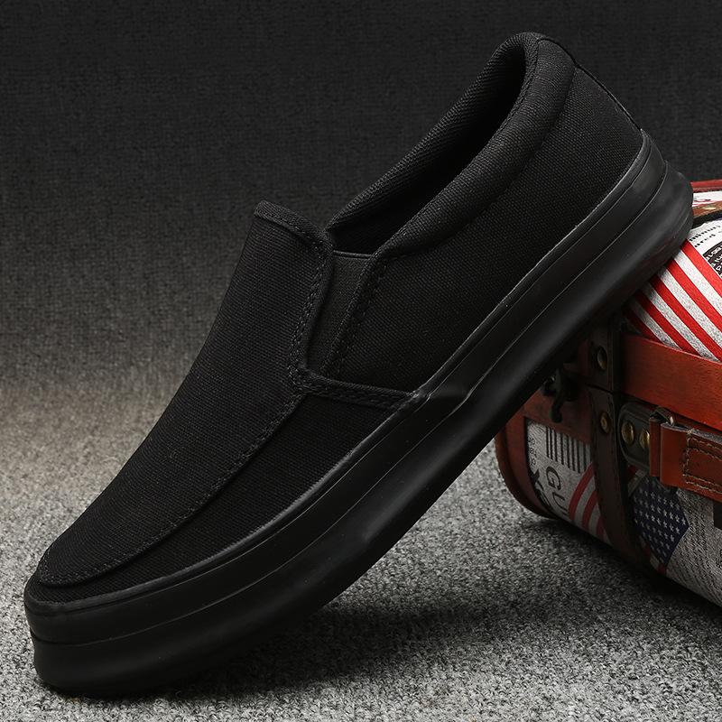 Fashion Autumn Men Casual Canvas Shoes 2025 New Breathable Soft Slip-On Leisure Men Loafer Sneakers Comfort Low-top Sneakers Footwear