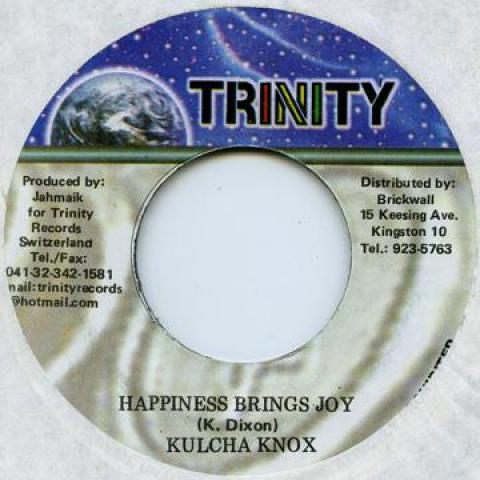 

7inch Record KULCHA KNOX - Happiness Brings Joy Trinity 2003 Jamaica Reggae, Ska & Dub