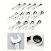 Short Handle Ratchet Wrench 1Pcs Wrench Spanner Alloy Steel Auto Repair Tool Precision Ratchet Ratchet Socket New