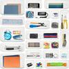 4/8/13/25Pcs Clear Drawer Organizers Set Clear Desk Dividers Bin Sundries Organizer Office Desk Storage Box for Makeup Jewelries