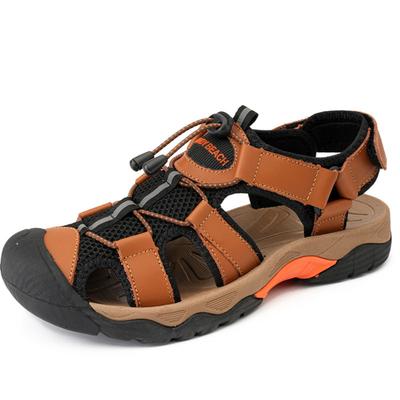 Sommar Herr Utomhus Läder Stor Storlek Tåsandaler Sommar Casual Herr Mode Utomhus Halkfria Strand Sandaler