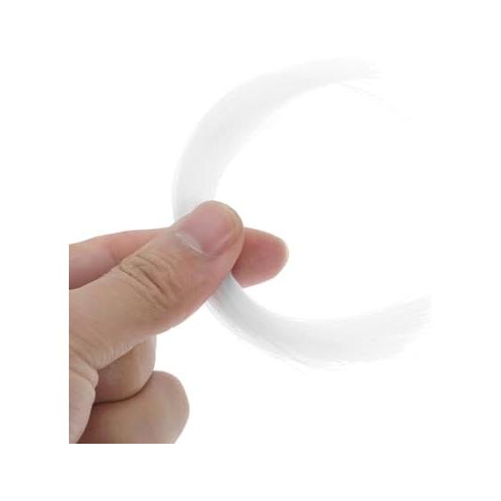 TEHAUX Simulated Cat Whiskers, Realistic Animal Whisker Parts for Crafts, Long and Soft White Whiskers for Needle Felting, DIY Craft Doll Plush Toy