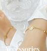 18K Gold Smiley Face Bracelet - European & American Design, Titanium Steel, Simple & Versatile (E141)