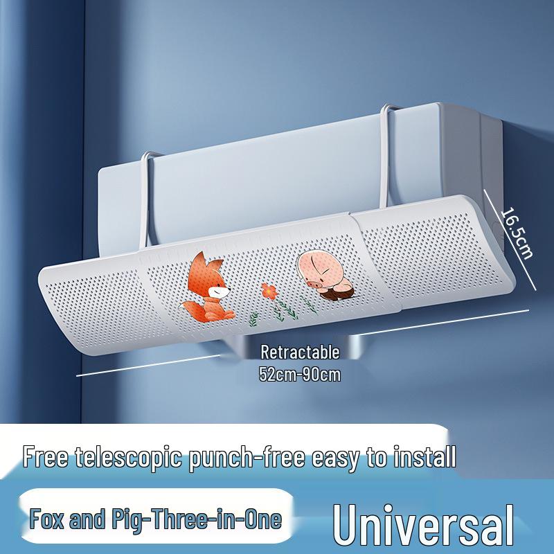 Retractable Air Conditioner Wind Deflector - Universal Wall-Mounted Anti-Direct Draft Baffle