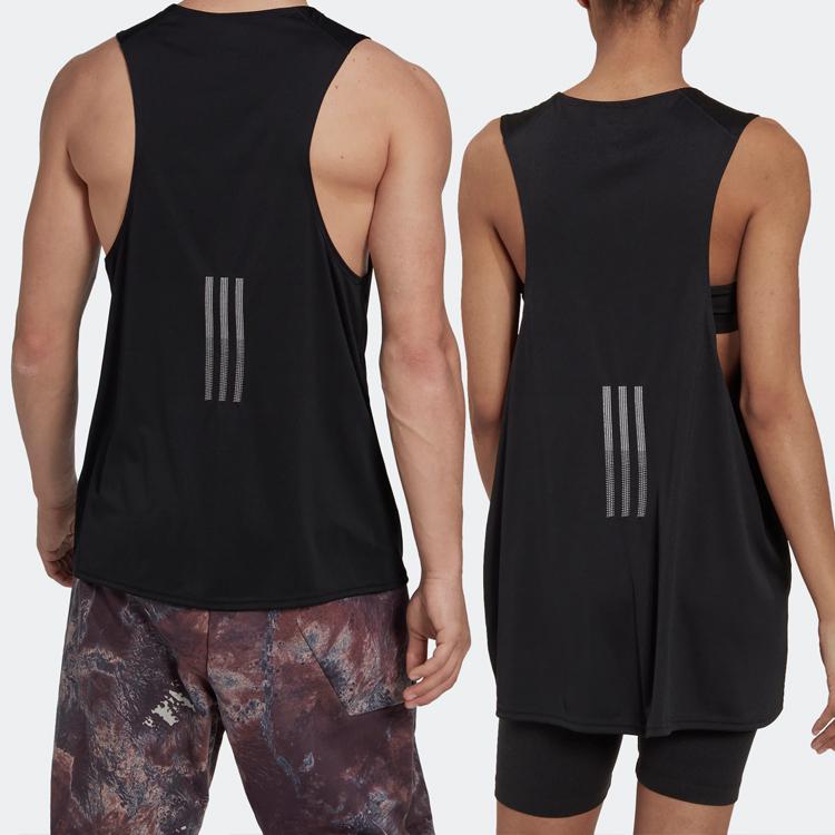Adidas U Prly Sleeveless Round Neck Loose Fit Sports Tank Top Unisex Tops Black HK4514